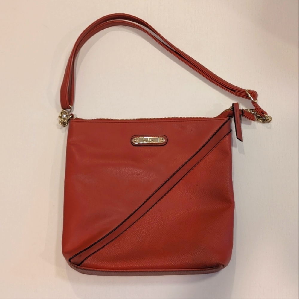 Nicole Miller Medium Size  Rust Crossbody Purse